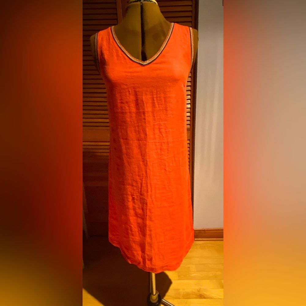 La Fée Maraboutée sleeveless linen dress.